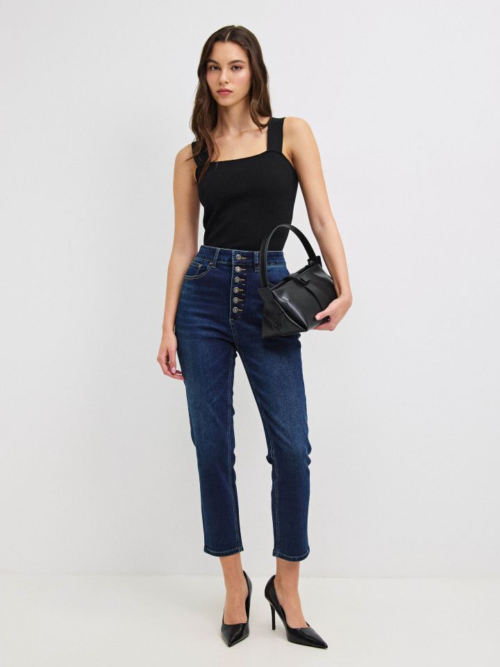 מכנסיים ג’ינס PROMO בצבע ג’ינס כהה