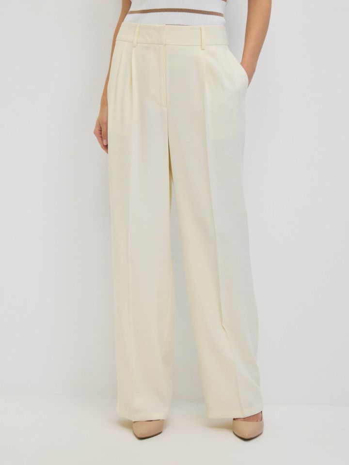 מכנסיים פנסים בצבע לימון