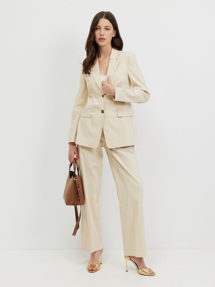 מכנסיים LIA PROMO בצבע טיבעי