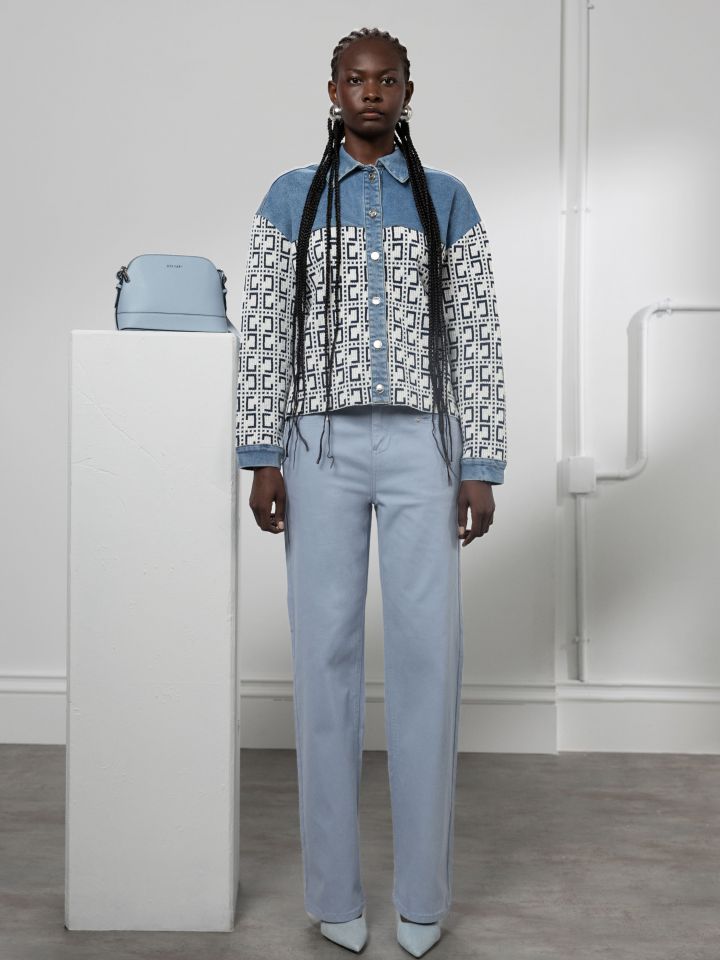 מכנסיים ג’ינס PROMO LINOR בצבע ג’ינס בהיר