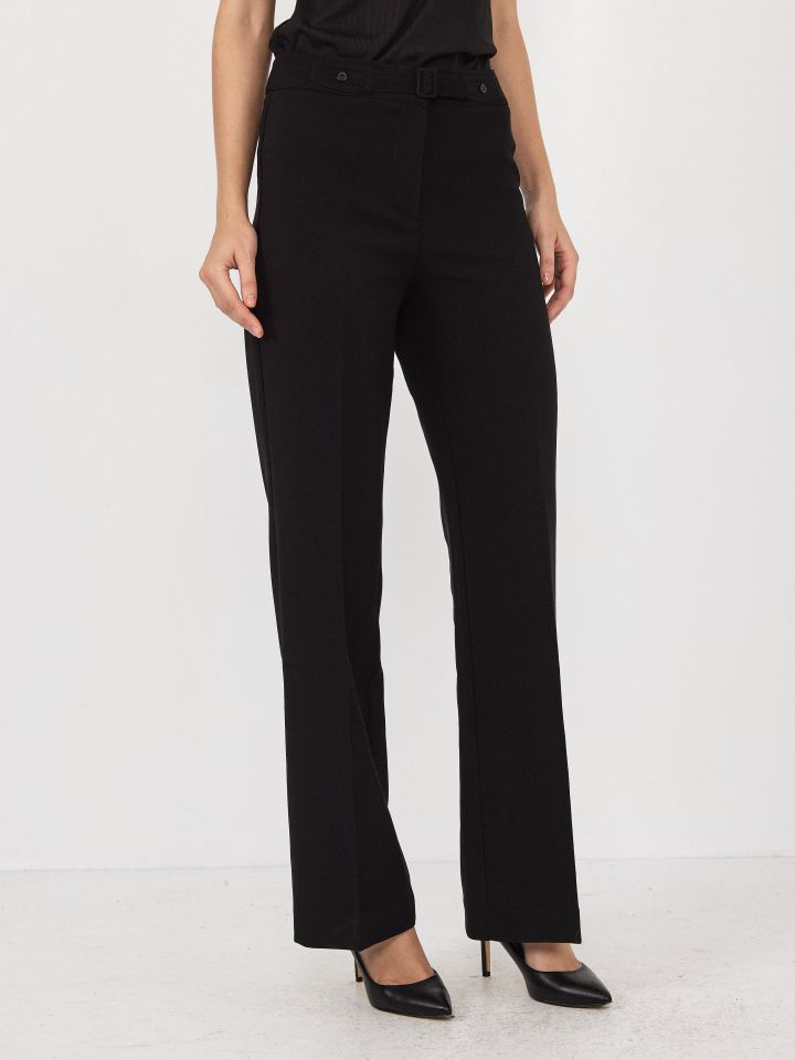 מכנסיים חגורה אבזם בצבע שחור