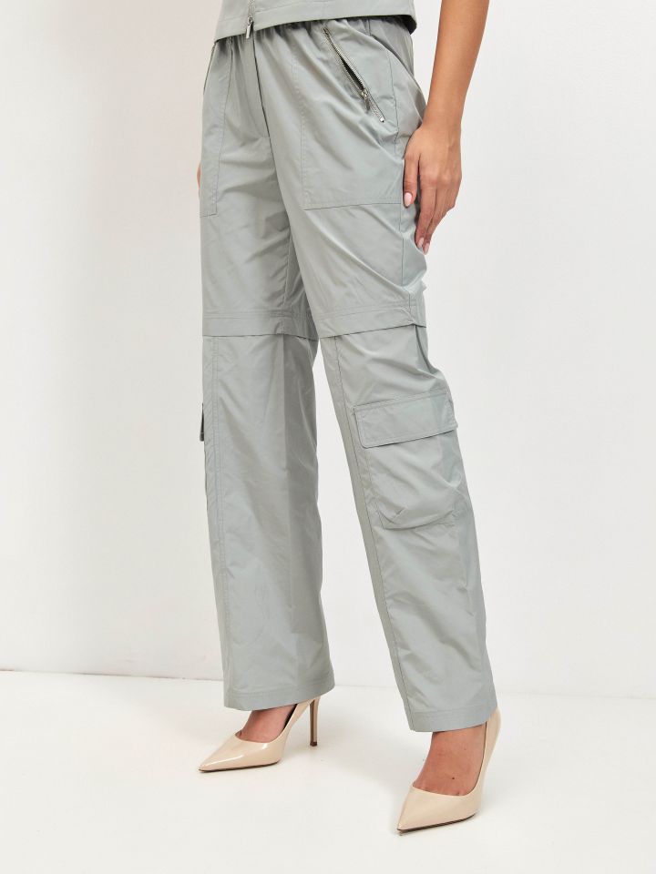 מכנסיים דגמייח רוכסנים ROMI בצבע ירוק בהיר