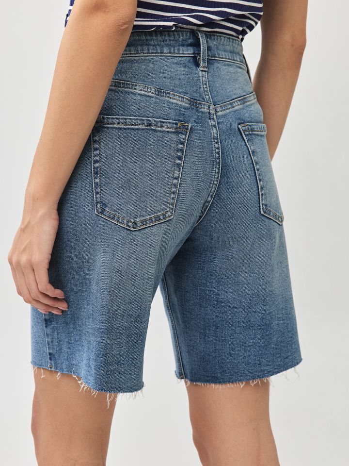 מכנסיים גינס ברך SHIRA בצבע ג’ינס