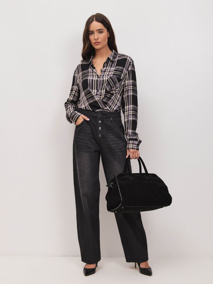 מכנסיים ג’ינס EDEN בצבע ג’ינס שחור