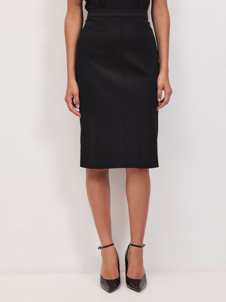 חצאית דיאגונל PROMO בצבע שחור