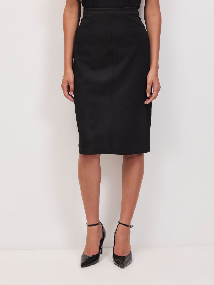 חצאית דיאגונל PROMO בצבע שחור