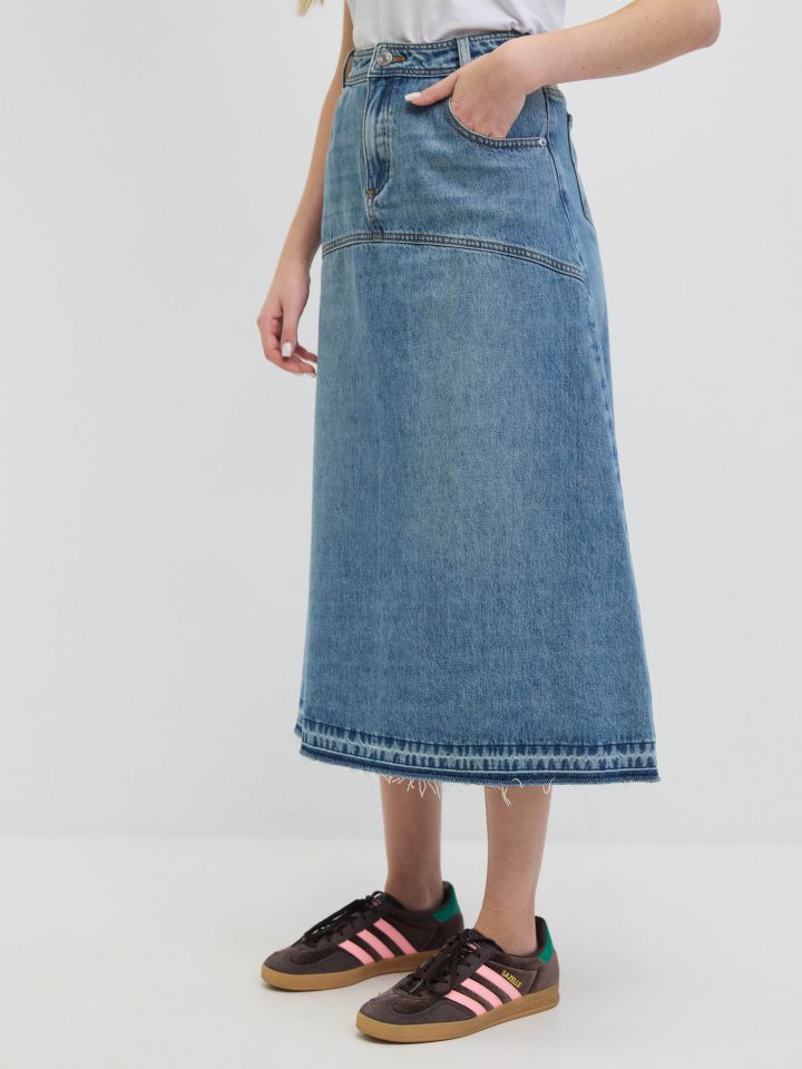 חצאית ג’ינס RANI בצבע ג’ינס בהיר