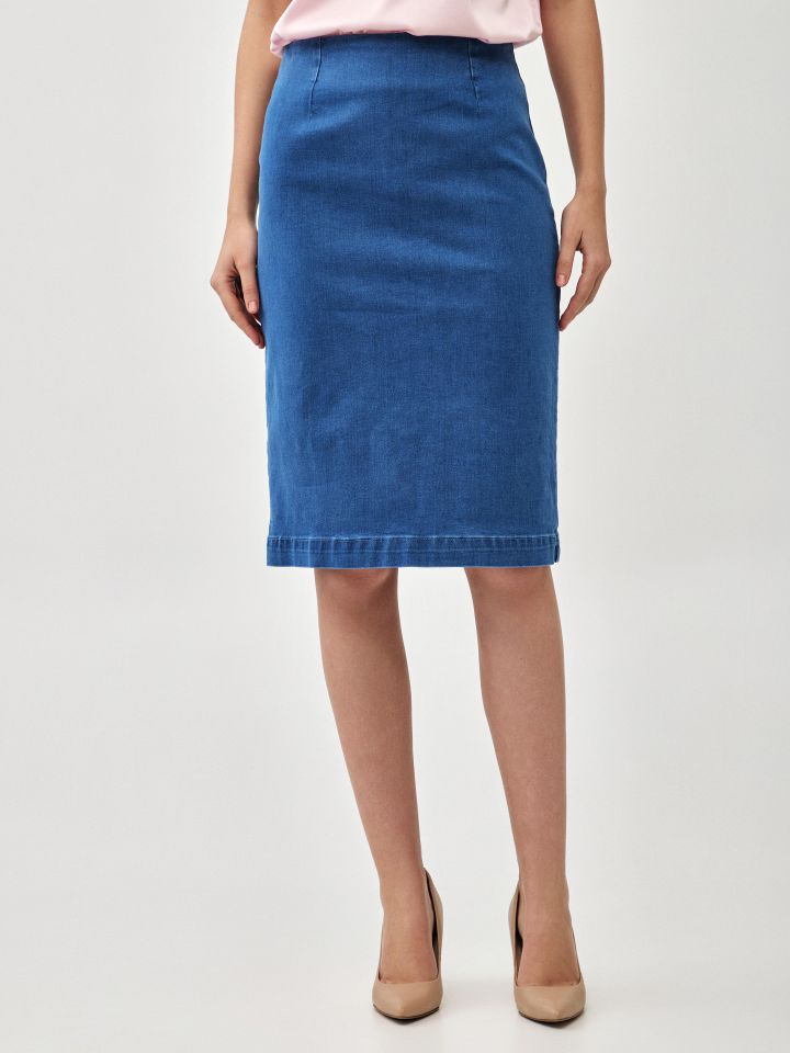 חצאית ג’ינס PROMO בצבע ג’ינס בהיר