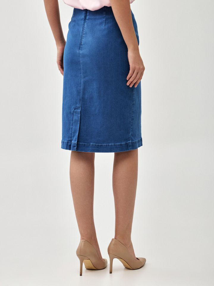 חצאית ג’ינס PROMO בצבע ג’ינס בהיר