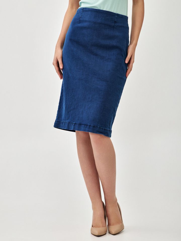 חצאית ג’ינס PROMO בצבע ג’ינס