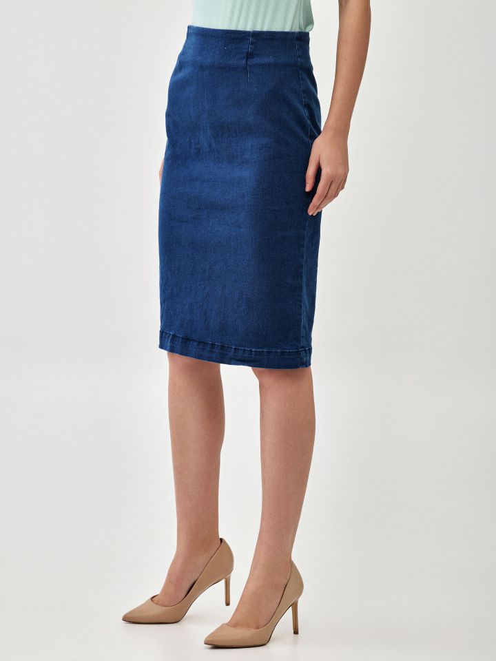 חצאית ג’ינס PROMO בצבע ג’ינס