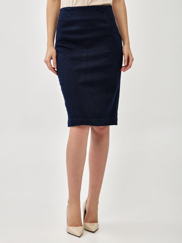 חצאית ג’ינס PROMO בצבע ג’ינס כהה