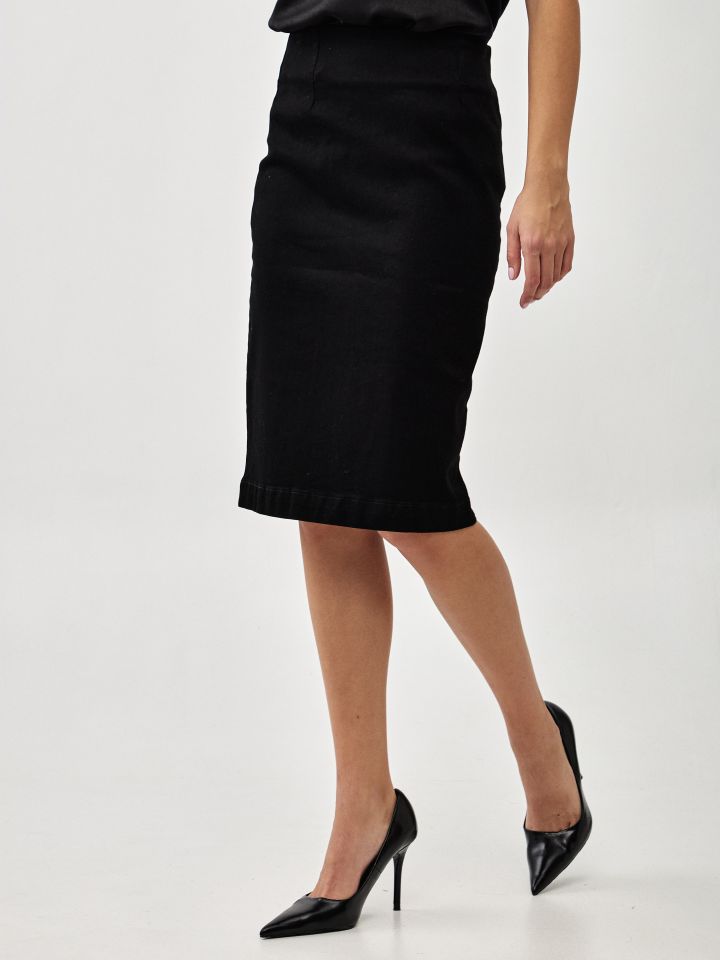 חצאית ג’ינס PROMO בצבע שחור