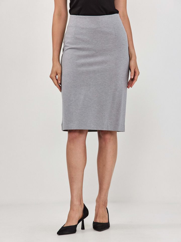 חצאית מילנו PROMO בצבע אפור כסף