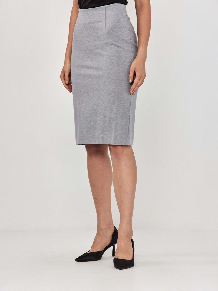 חצאית מילנו PROMO בצבע אפור כסף