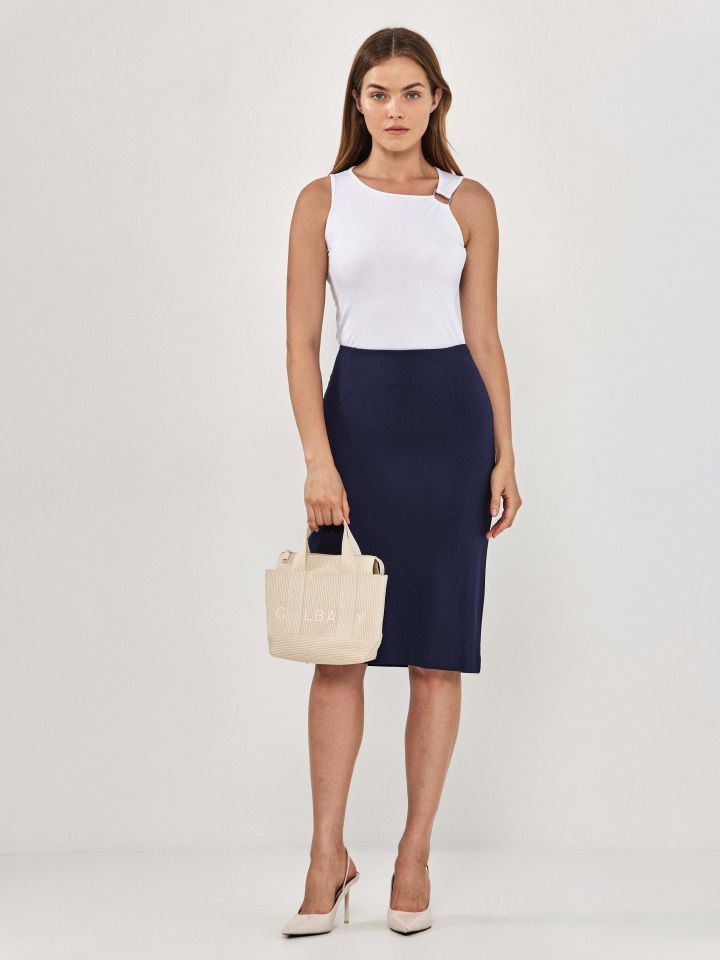 חצאית מילנו PROMO בצבע נייבי