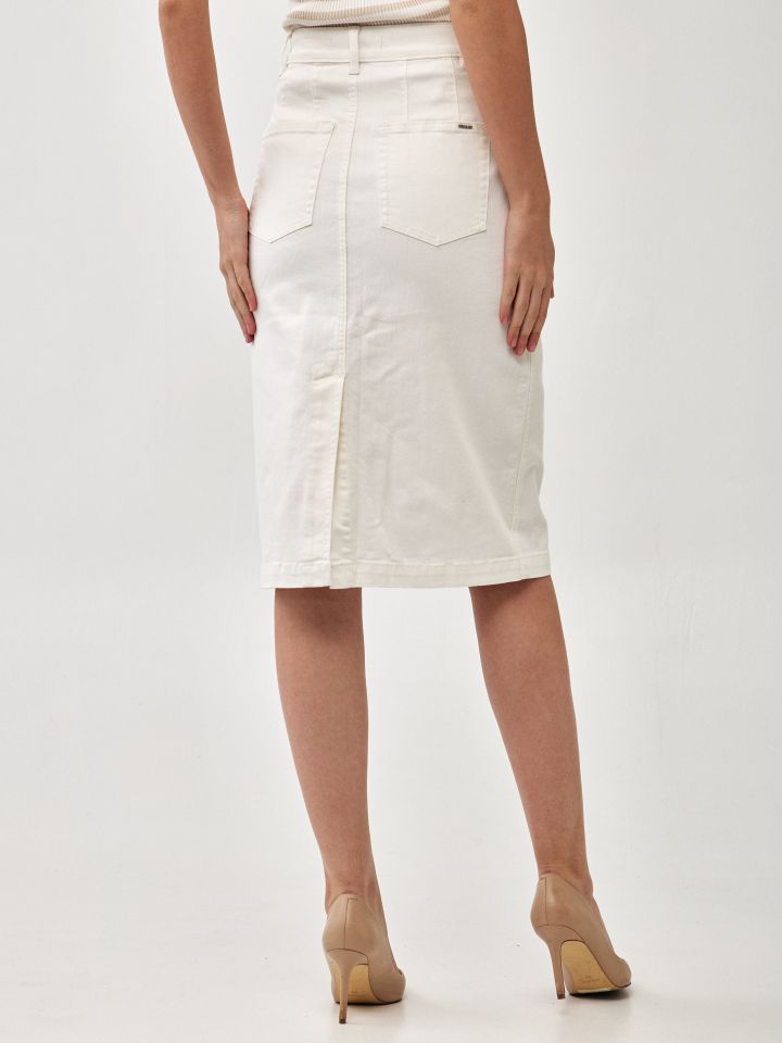 חצאית דריל LIA בצבע לבן