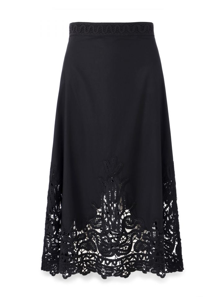 חצאית קרושה בצבע שחור