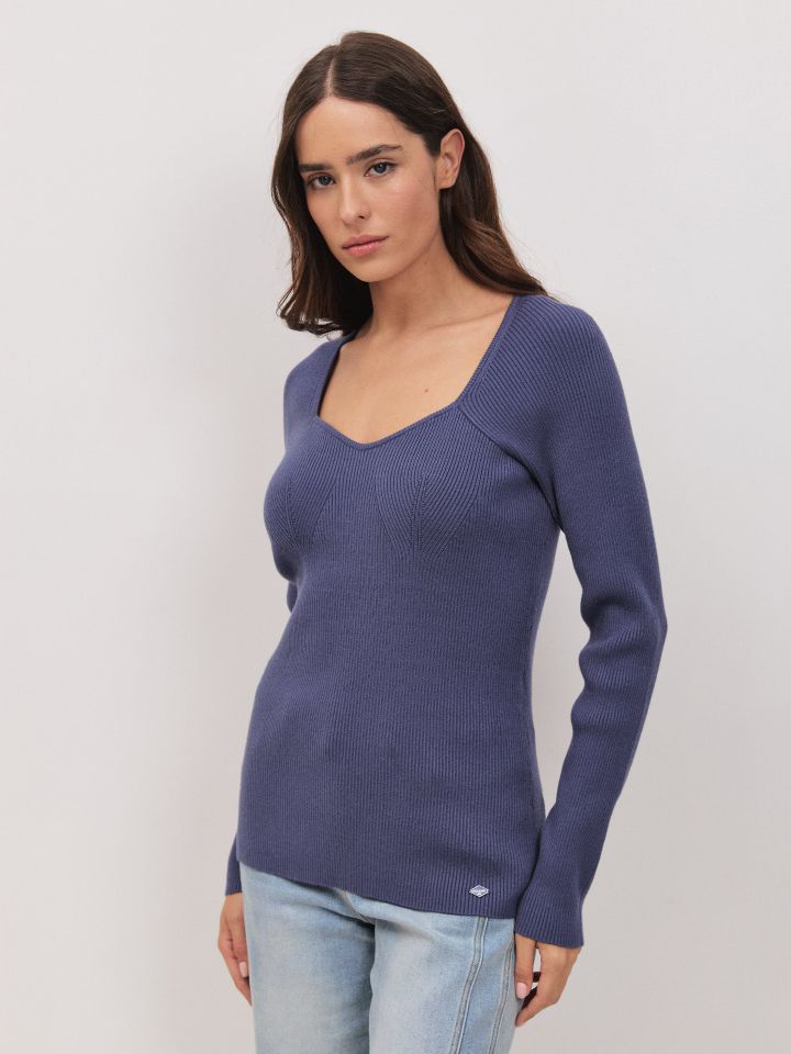 סריג  PROMO ROMI בצבע כחול מעושן