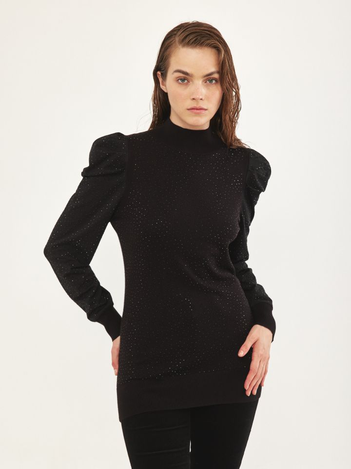 סריג גולף יהלומים בצבע שחור