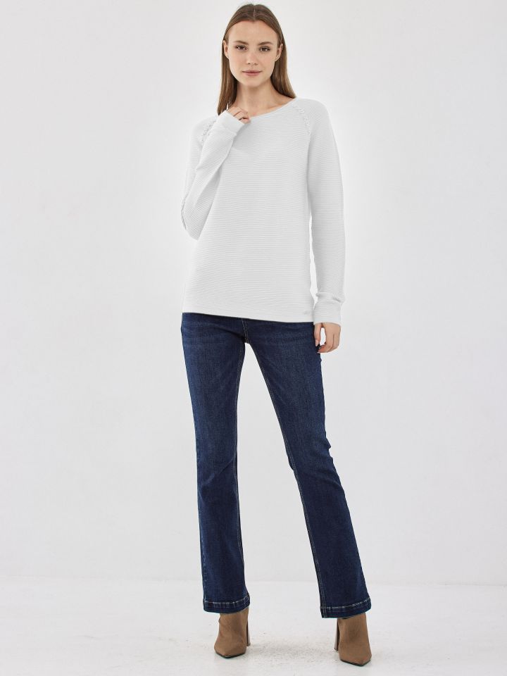 סריג רגלן PROMO SHIRA בצבע לבן