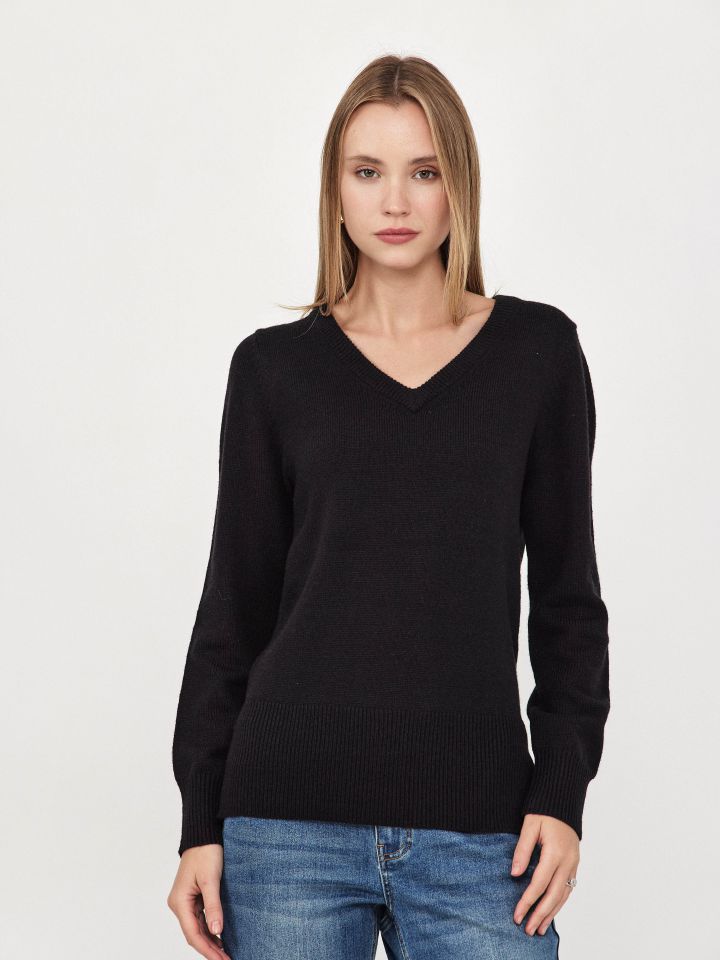 סריג  PROMO ITALY V בצבע שחור