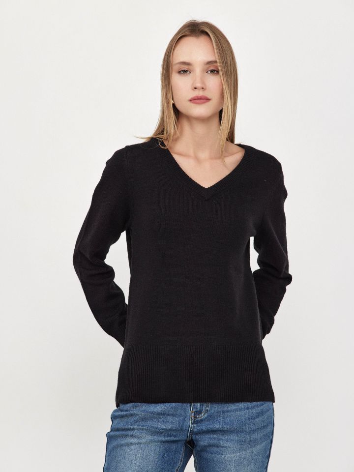 סריג  PROMO ITALY V בצבע שחור