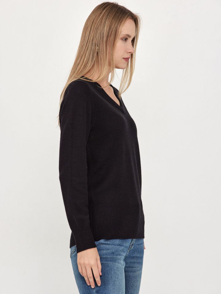 סריג  PROMO ITALY V בצבע שחור