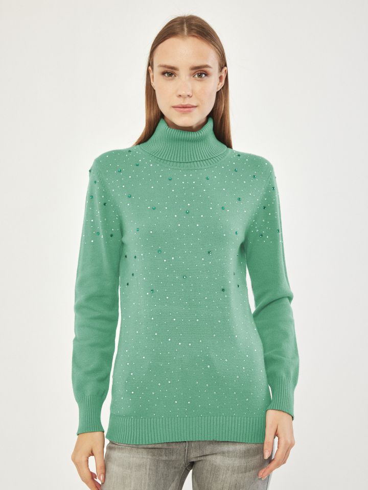 סריג גולף יהלומים בצבע ירוק