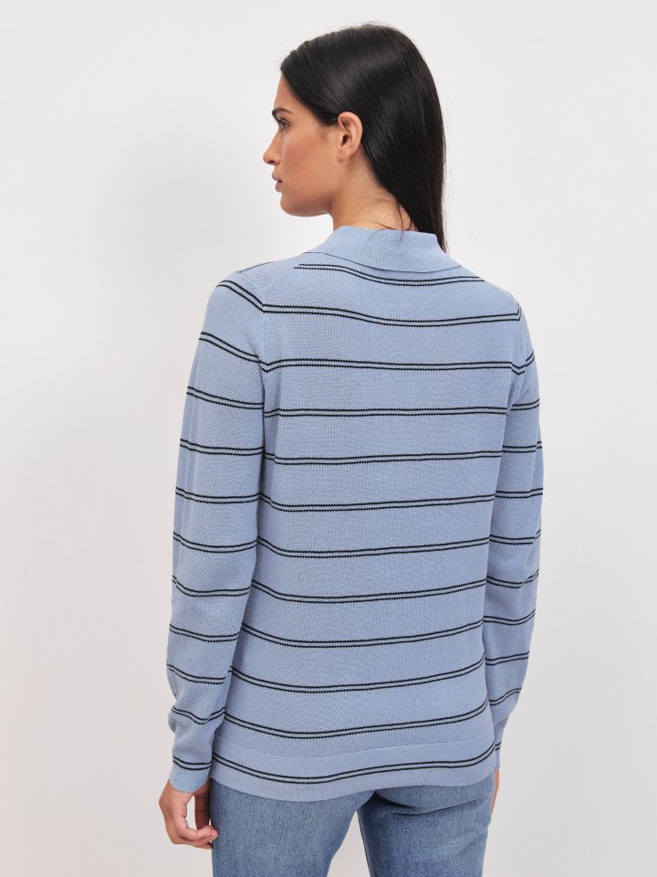 סריג שינה פסים PROMO בצבע תכלת