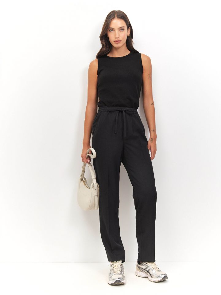 גופיה סריג PROMO בצבע שחור