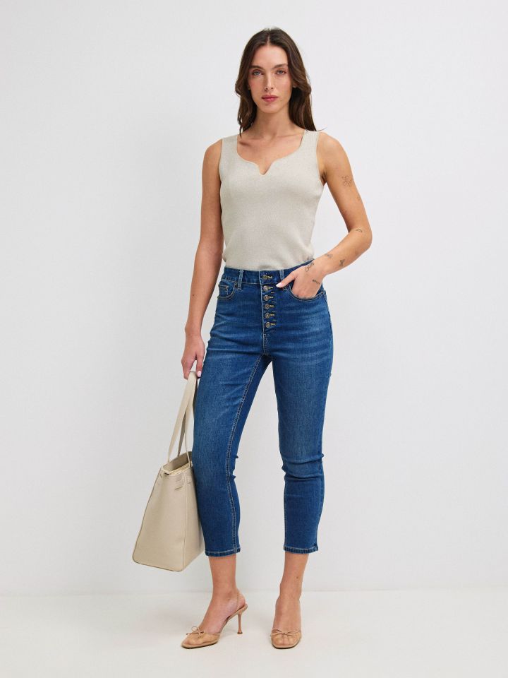 גופיה סריג לורקס בצבע בייז’