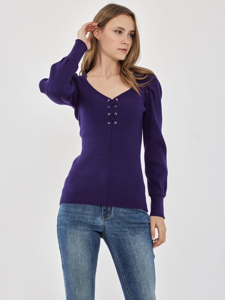 סריג פתח איבקות בצבע סגול