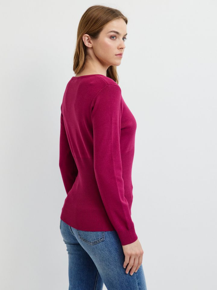 סריג שרוך קשירה PROMO בצבע דובדבן