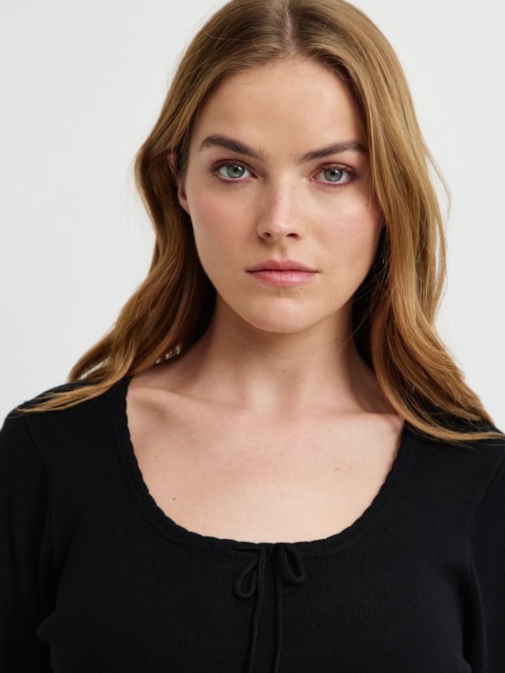 סריג שרוך קשירה PROMO בצבע שחור