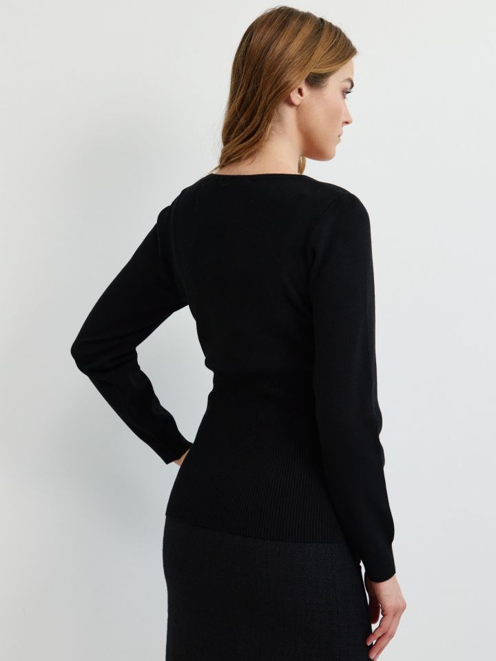 סריג שרוך קשירה PROMO בצבע שחור