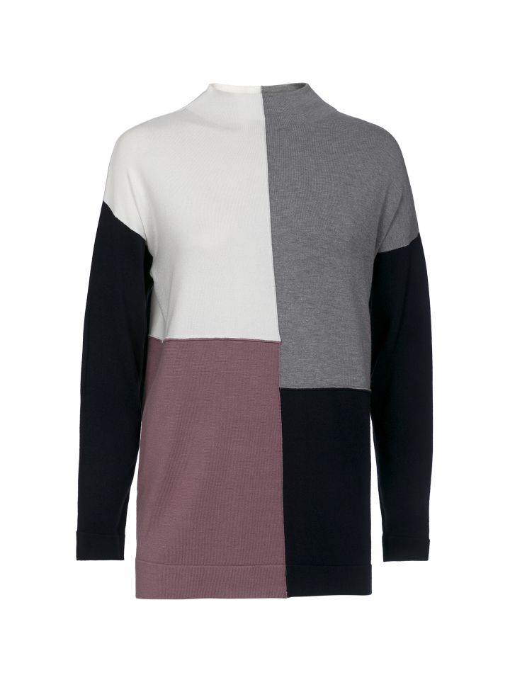 סריג גולף שילובים PROMO בצבע ורוד מעושן