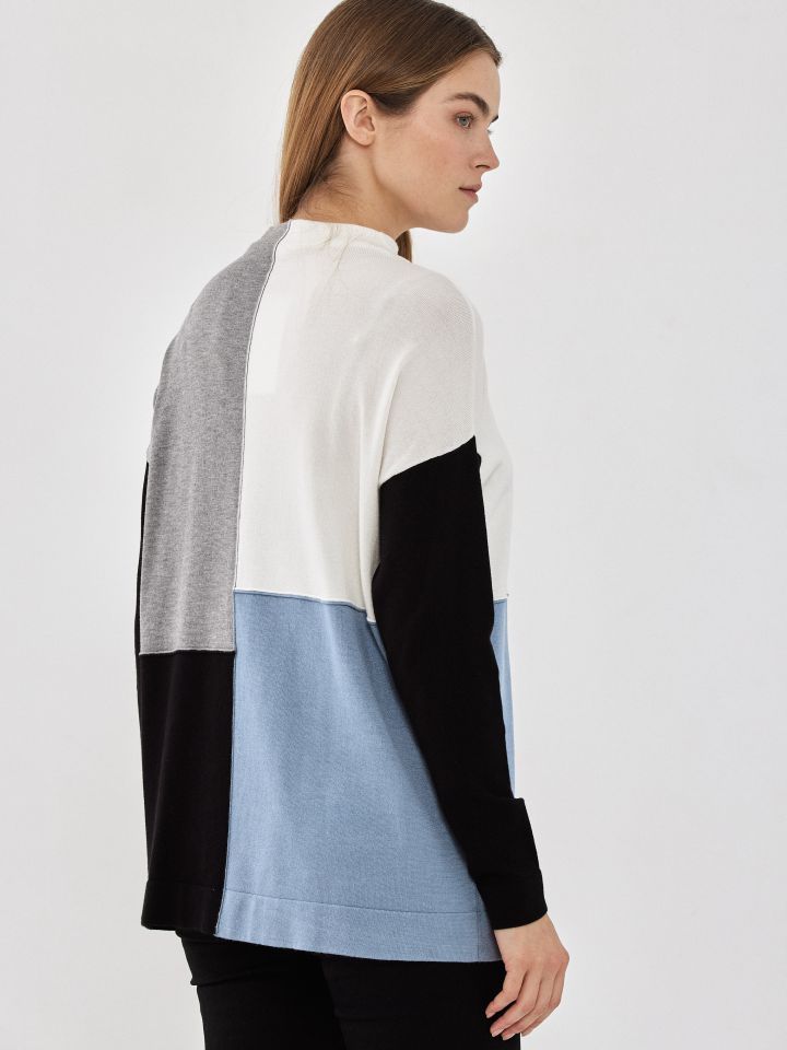 סריג גולף שילובים PROMO בצבע תכלת