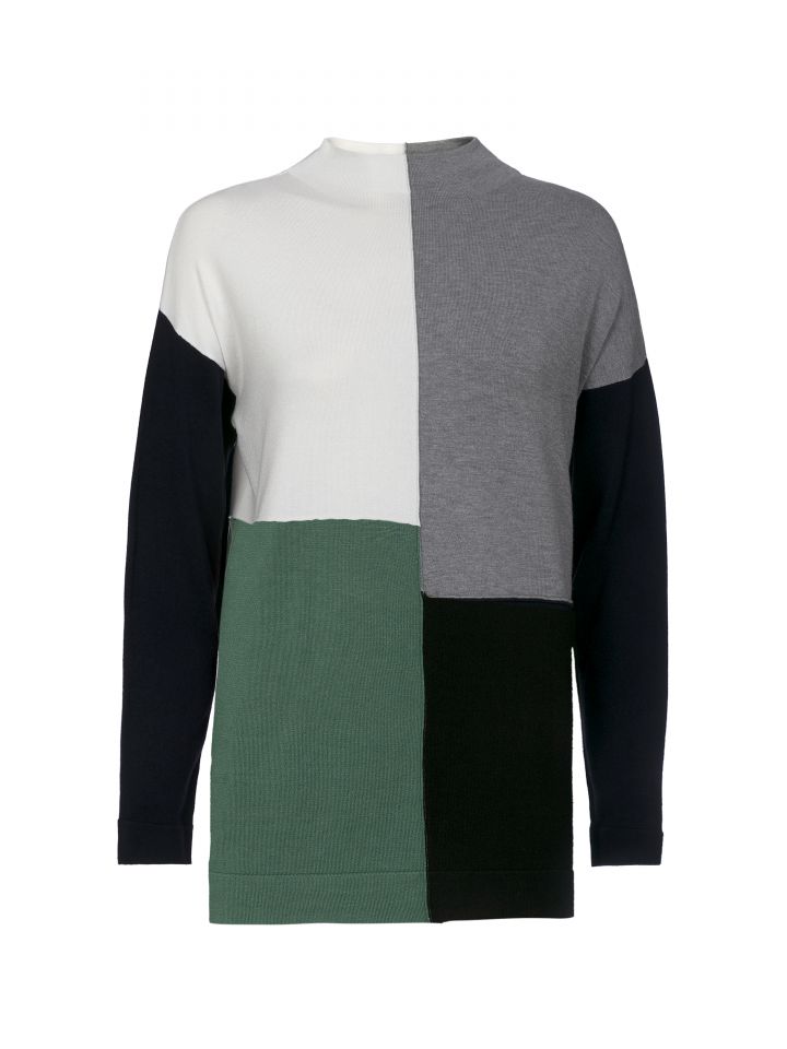 סריג גולף שילובים PROMO בצבע ירוק דשא