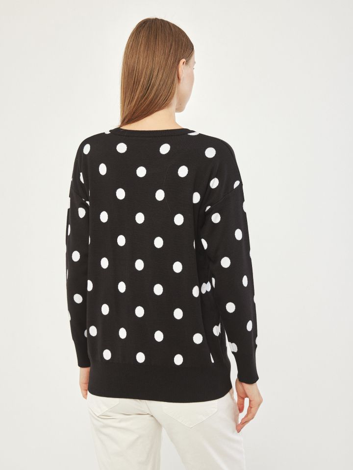 סריג נקודות PROMO בצבע שחור