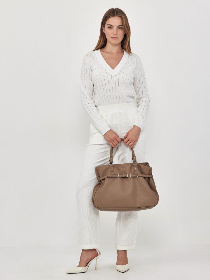 סריג PROMO PARIS V בצבע אופוויט