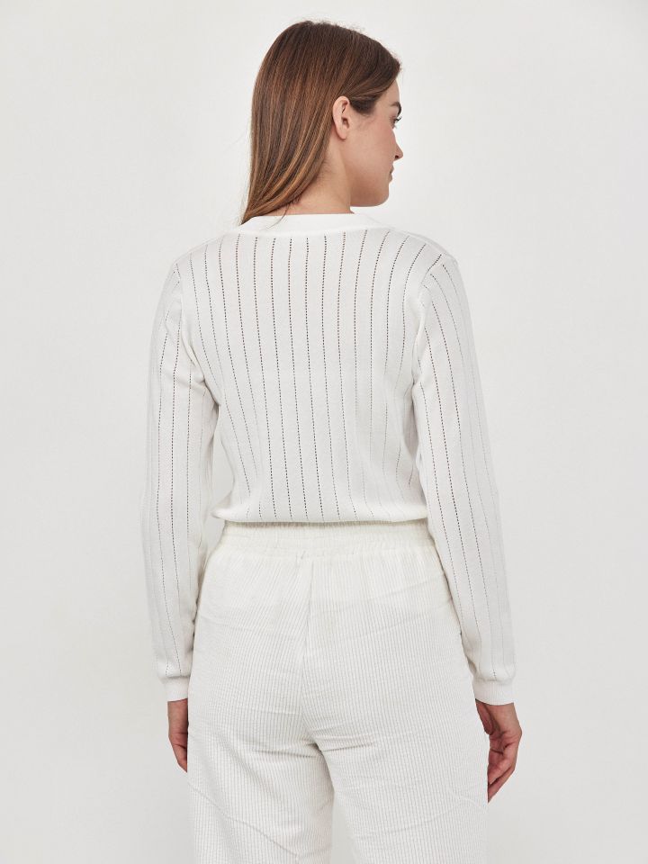 סריג PROMO PARIS V בצבע אופוויט