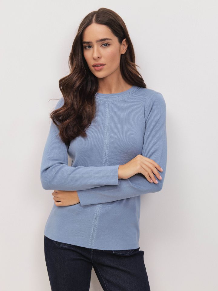 סריג ניקי ריקמות PROMO בצבע תכלת אורלי