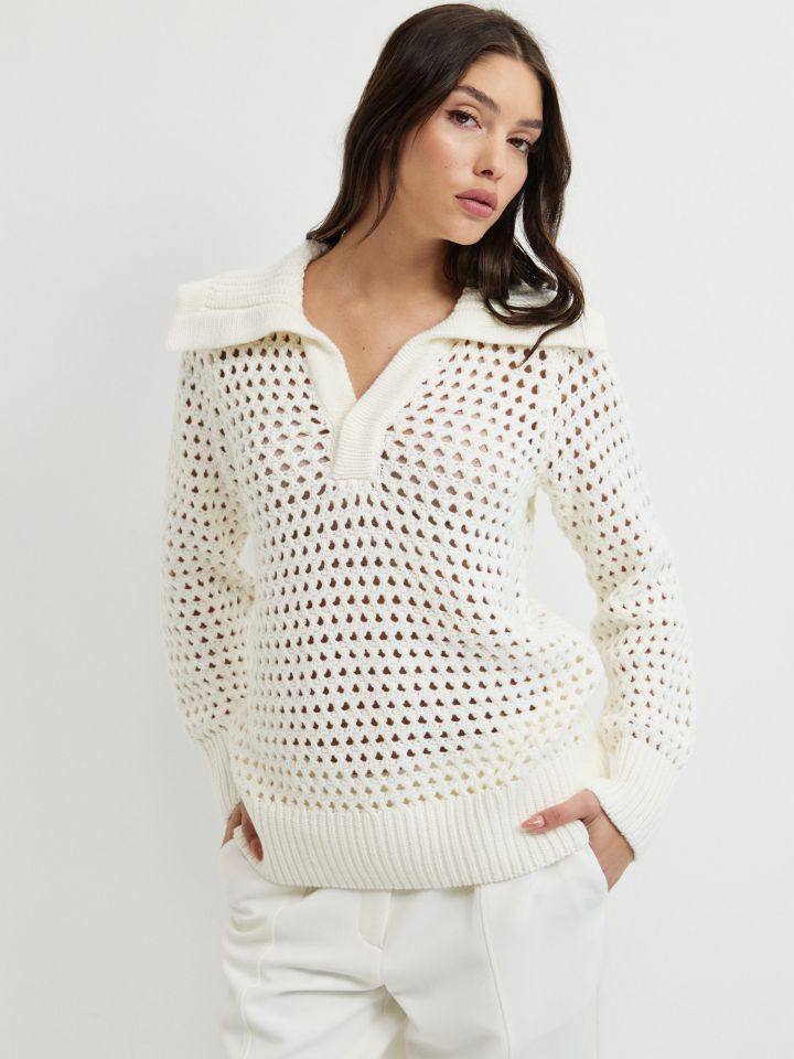 סריג רשת בצבע אופוויט