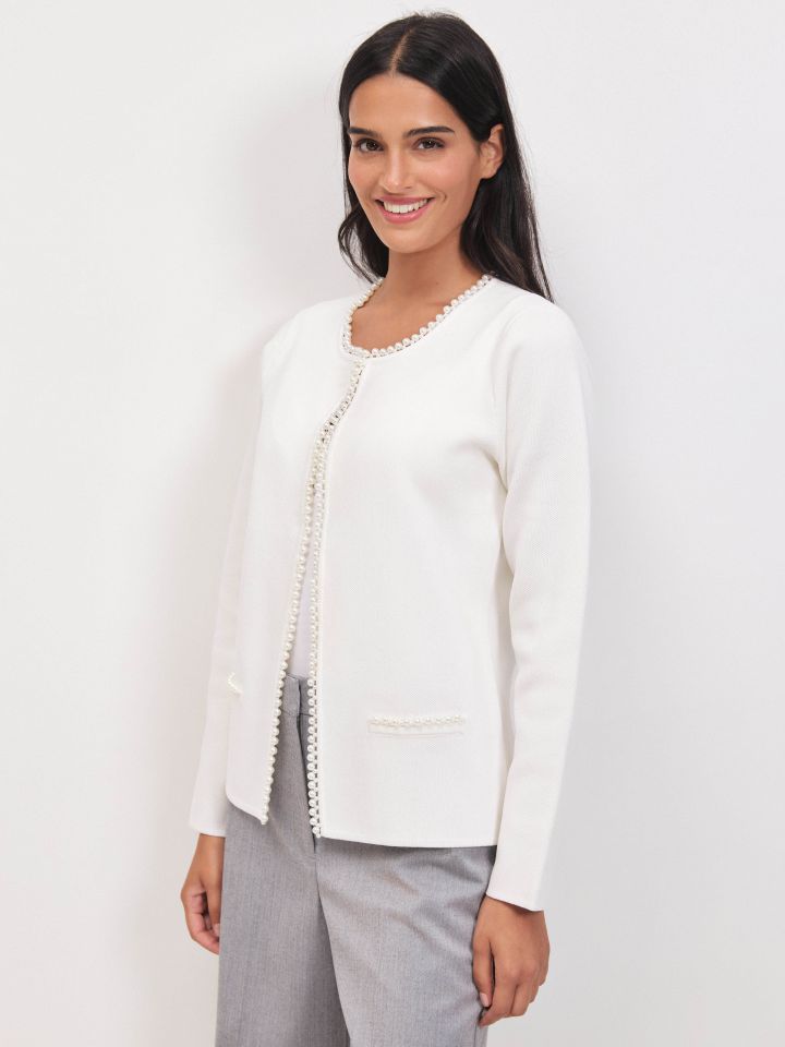 עליונית דמוי פנינים בצבע אופוויט