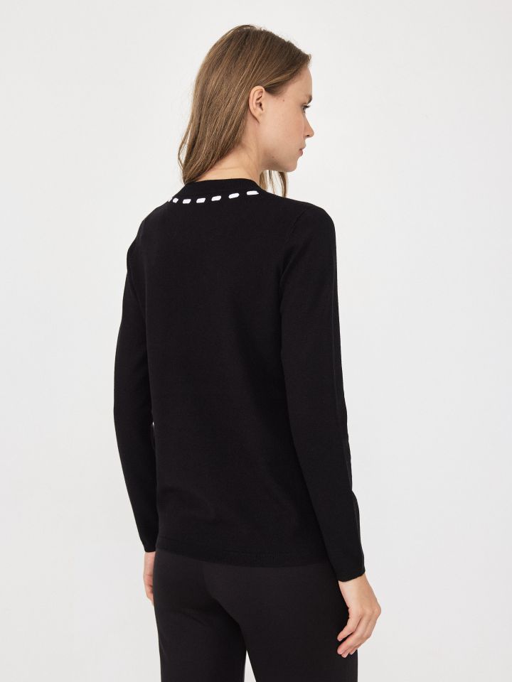 סריג פתח שילוב PROMO בצבע שחור