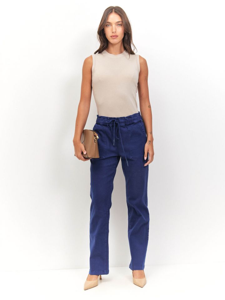 סריג חצי גולף PROMO בצבע אבן