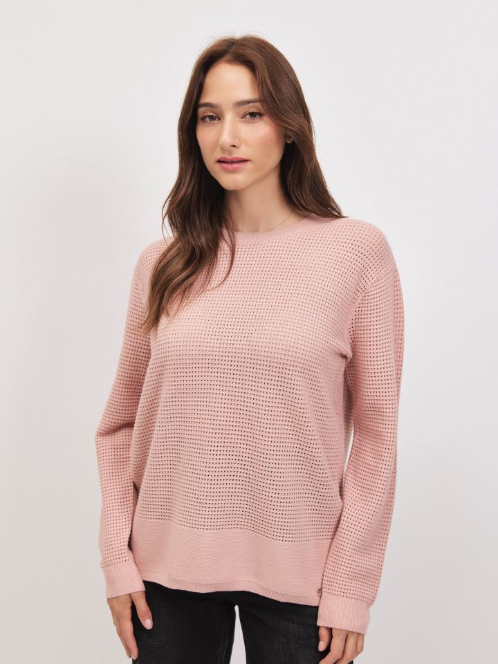 סריג רשת PROMO בצבע ורוד עתיק