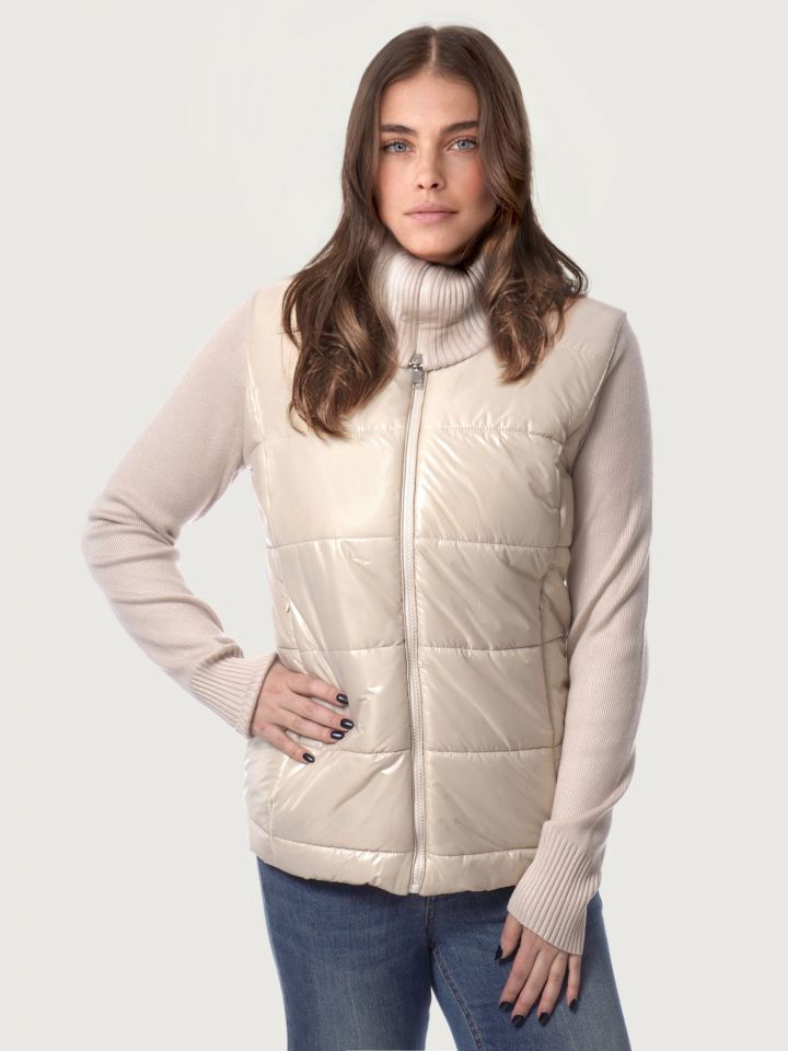 עליונית סריג SHIRA בצבע אבן