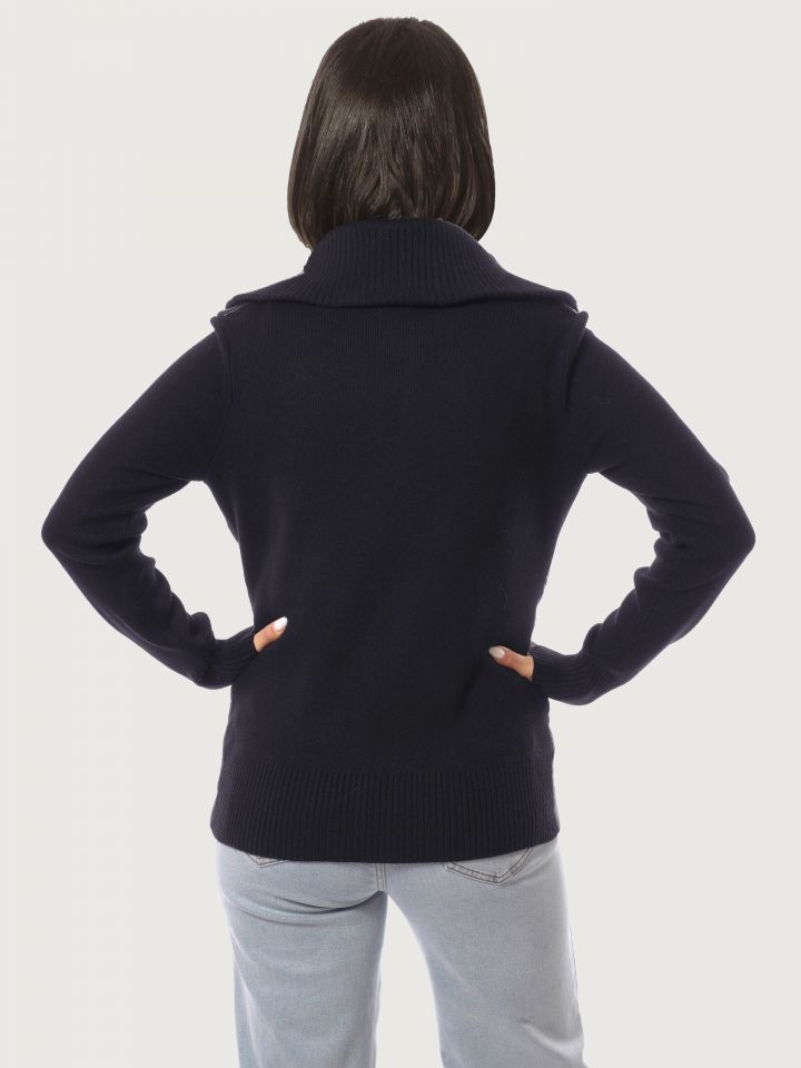 עליונית סריג SHIRA בצבע שחור